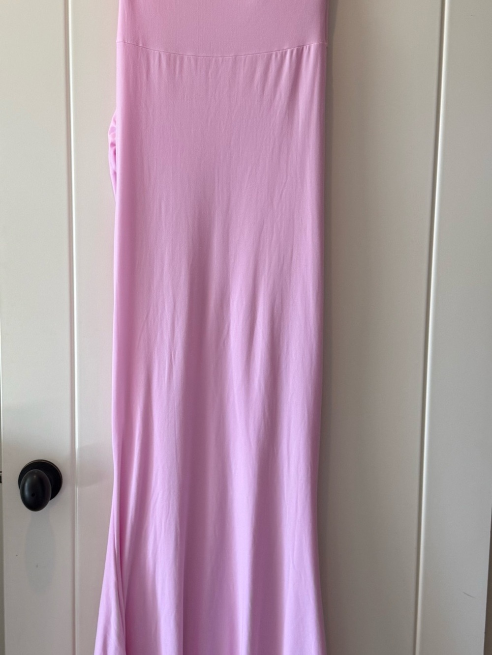 Club L London- LITA- Pink Twisted Asymmetric Maternity Maxi Dress - Picture 4 of 7